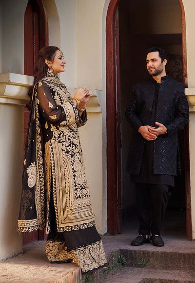 Black Color Beautiful Partywear Dress in Georgette Fabric