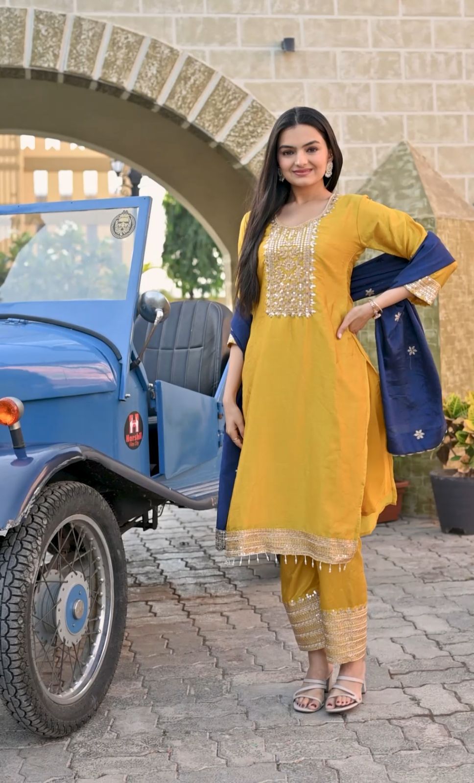 Yellow Color Dress for Haldi Function