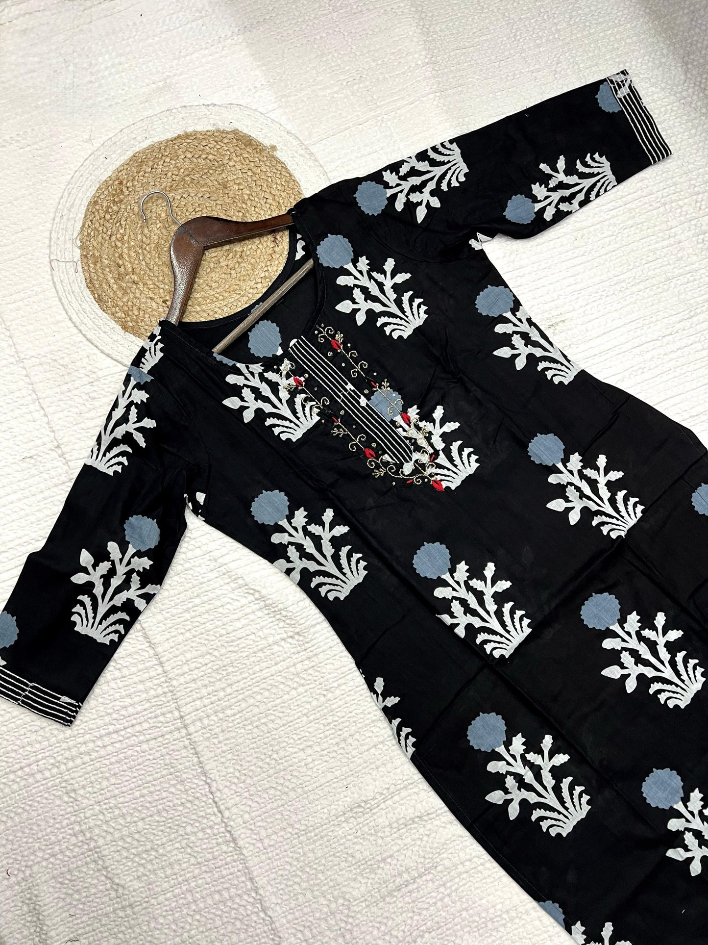Black Color Beautiful Cotton Dress