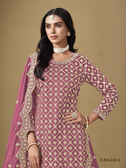 Pink Color Beautiful Partywear Top + lehenga Dress