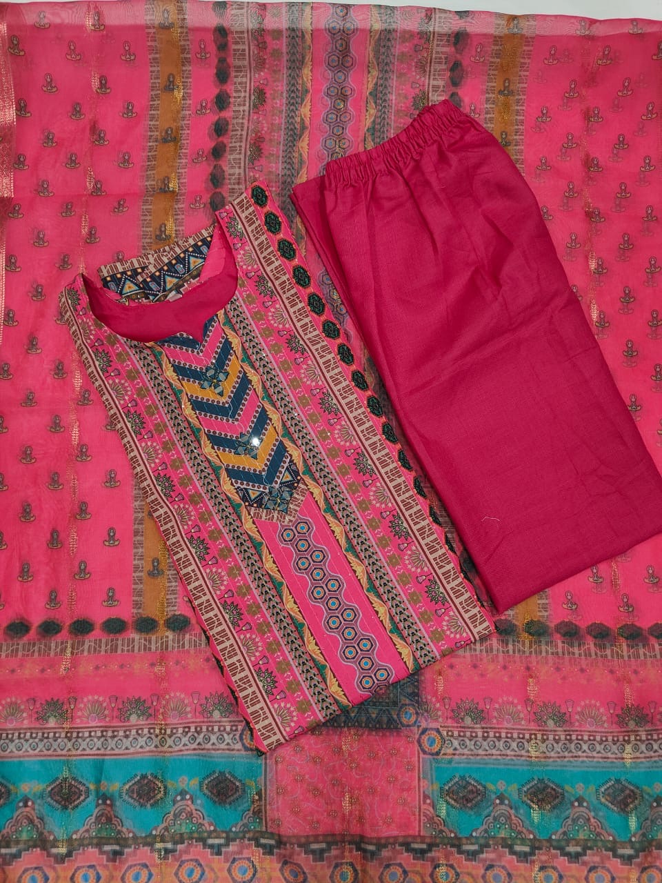 Pink Color Beautiful Daily Wear Suit