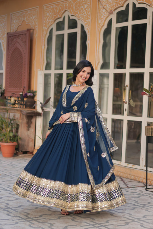 Anarkali Gown For Upcoming Festival in Georgette Fabric