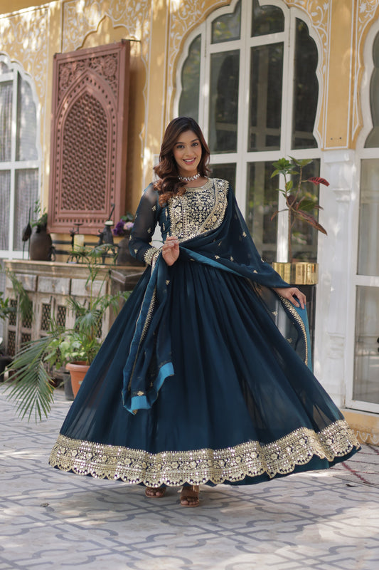 Morptich Color Beautiful Premium Designer Readymade Gown Collections