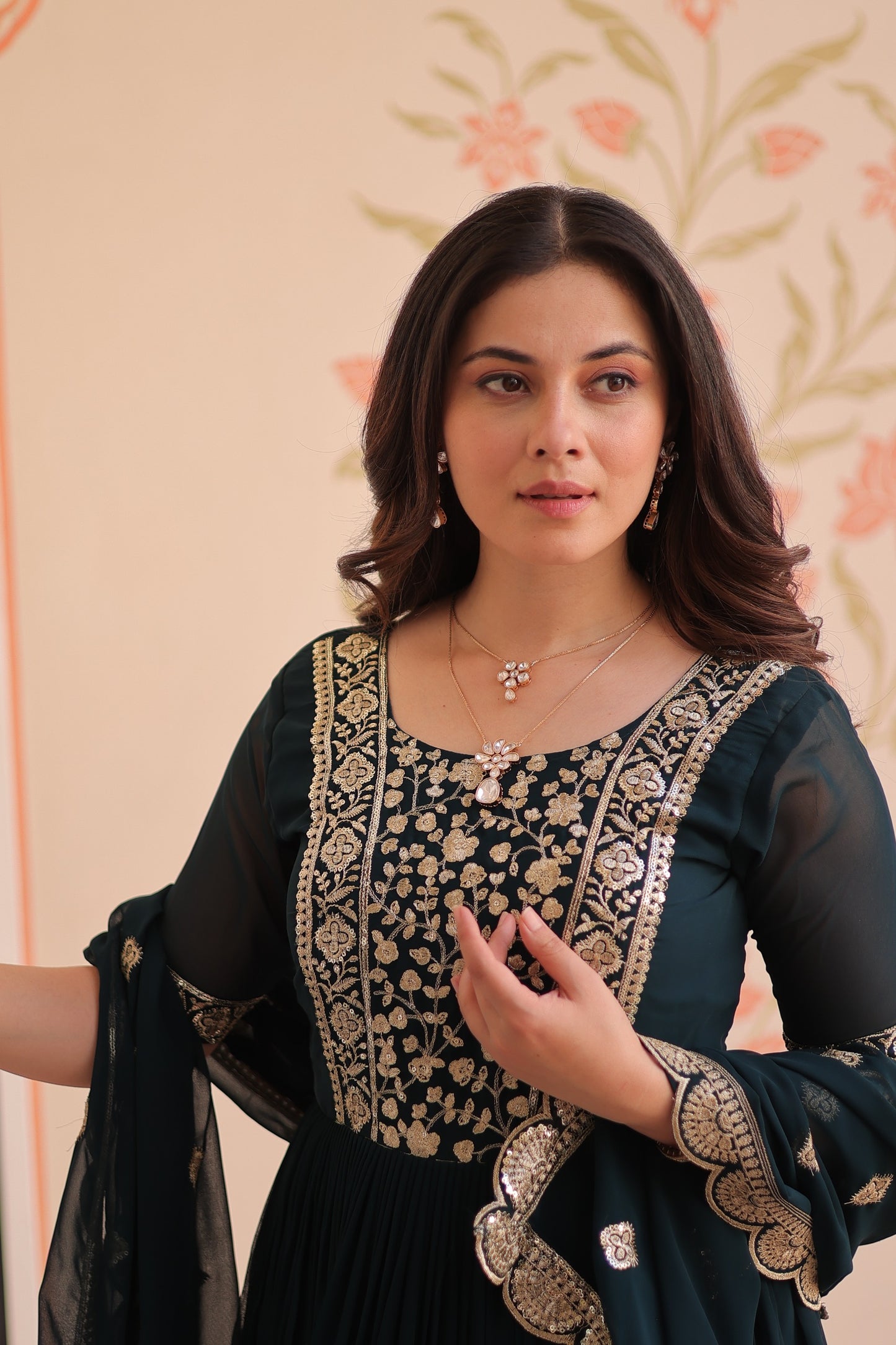 Rama Colour Beautiful Fancy Partywear Gown