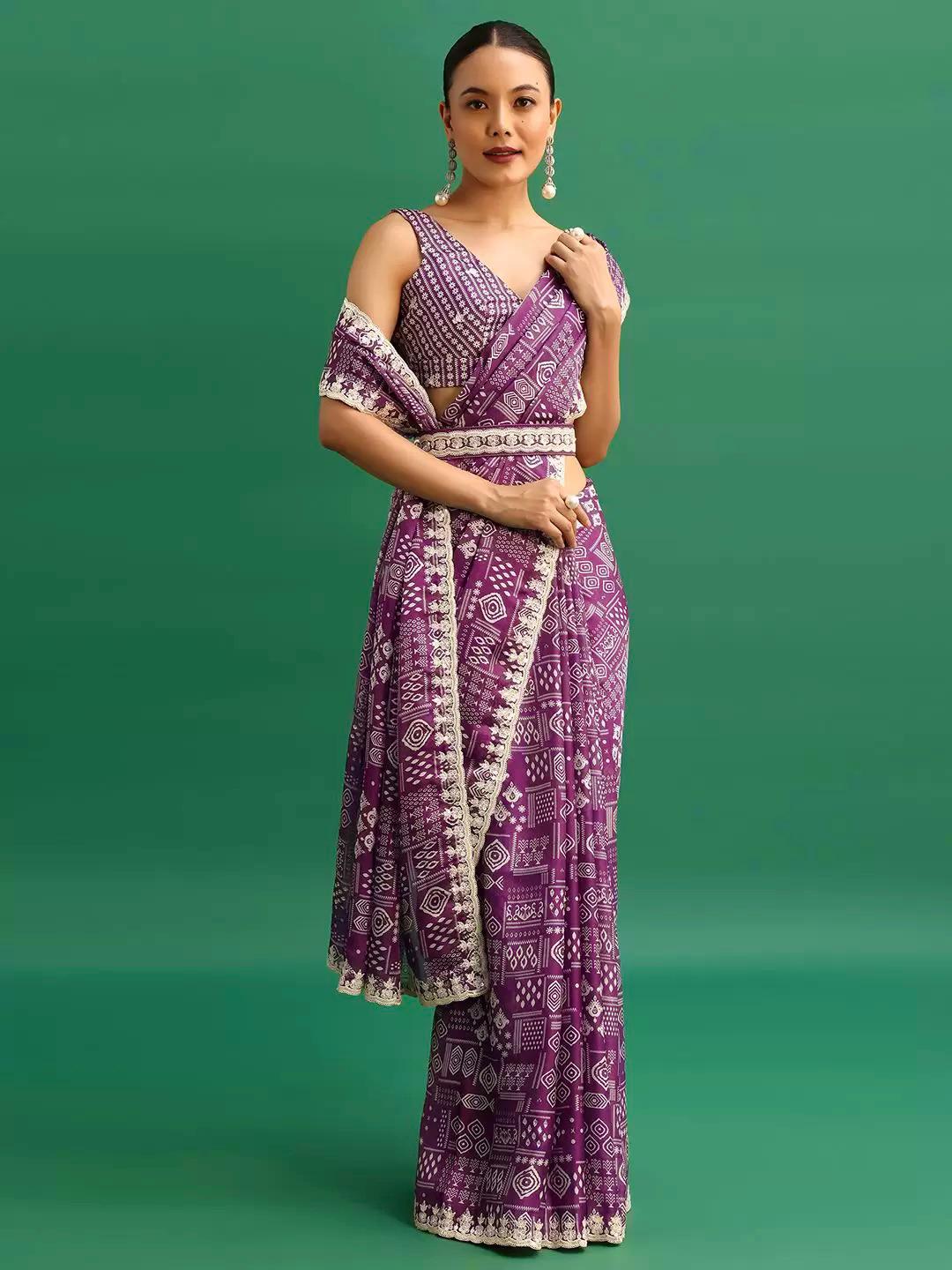 Beautiful Partywear Wedding Wear Saree