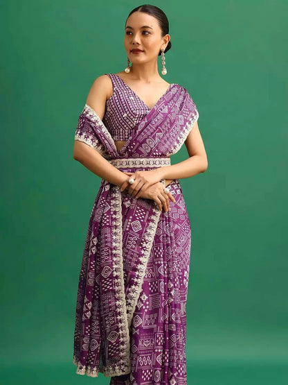 Beautiful Partywear Wedding Wear Saree