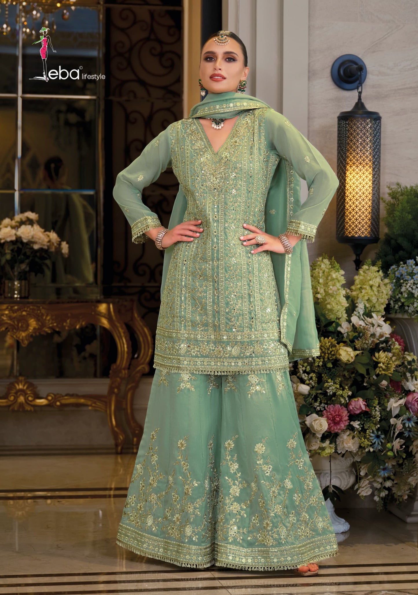 Eba Nayaab dress 3 piece set 1914 series to 1916