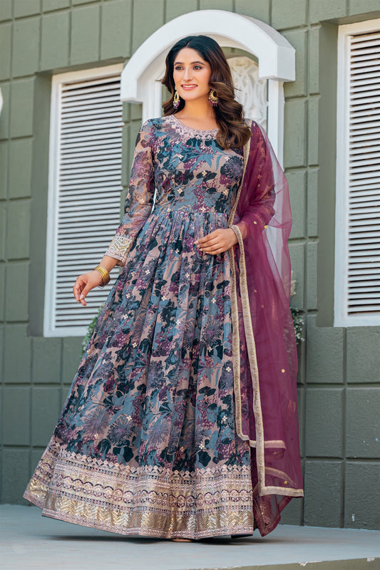 Designer Readymade Gown Collections in silk fabric