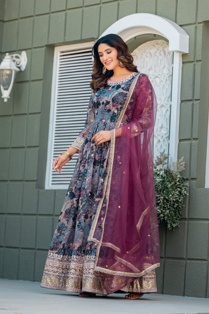 Designer Readymade Gown Collections in silk fabric