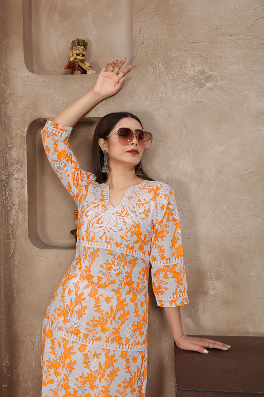 Cotton kurti Pent Set For Daily Wear Use In Summer