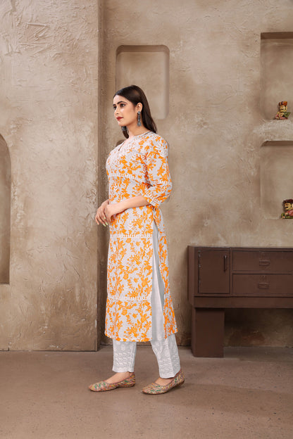 Cotton kurti Pent Set For Daily Wear Use In Summer