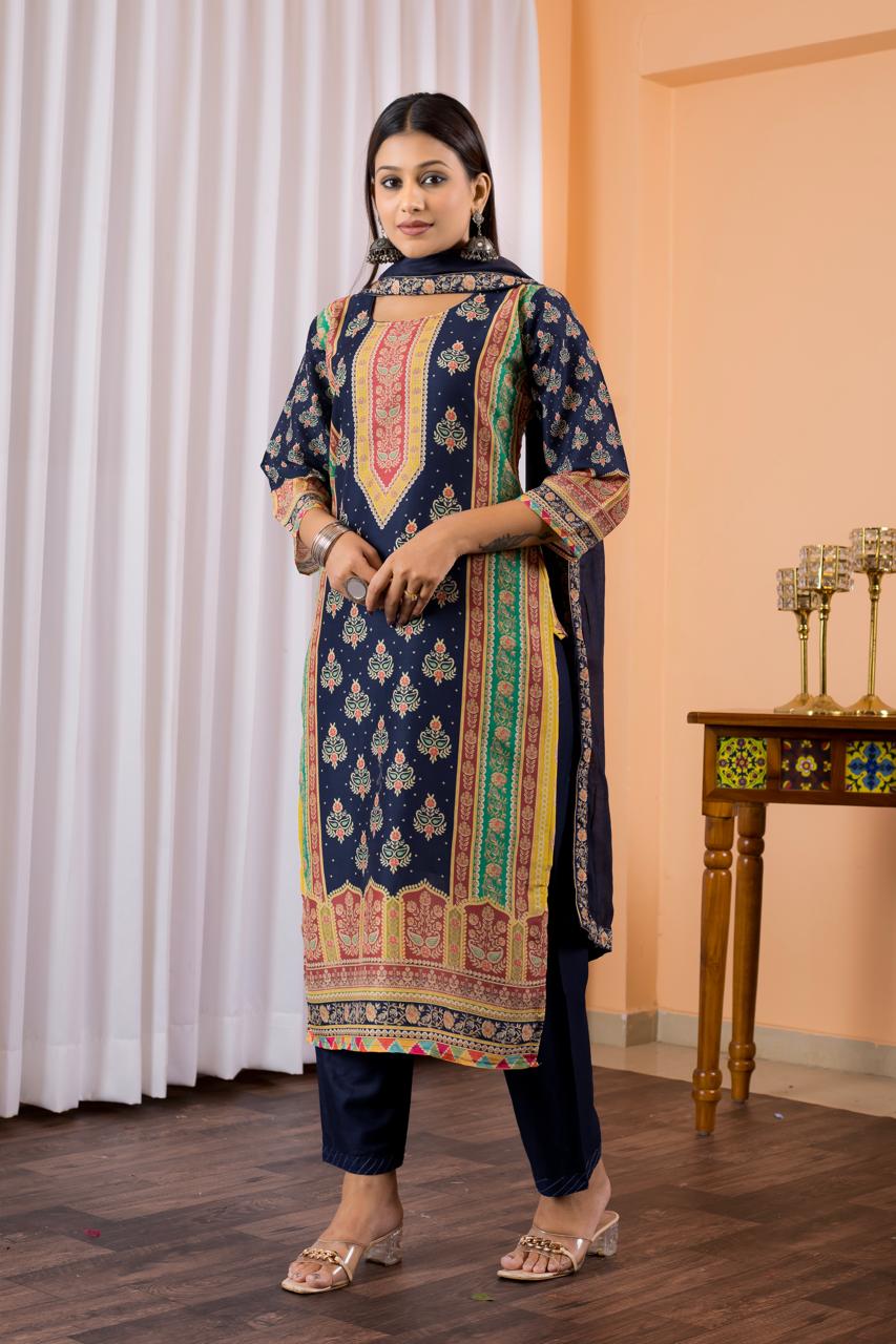 Summer Wear Maslin Cotton Suit For Daily Wear And Small Family function