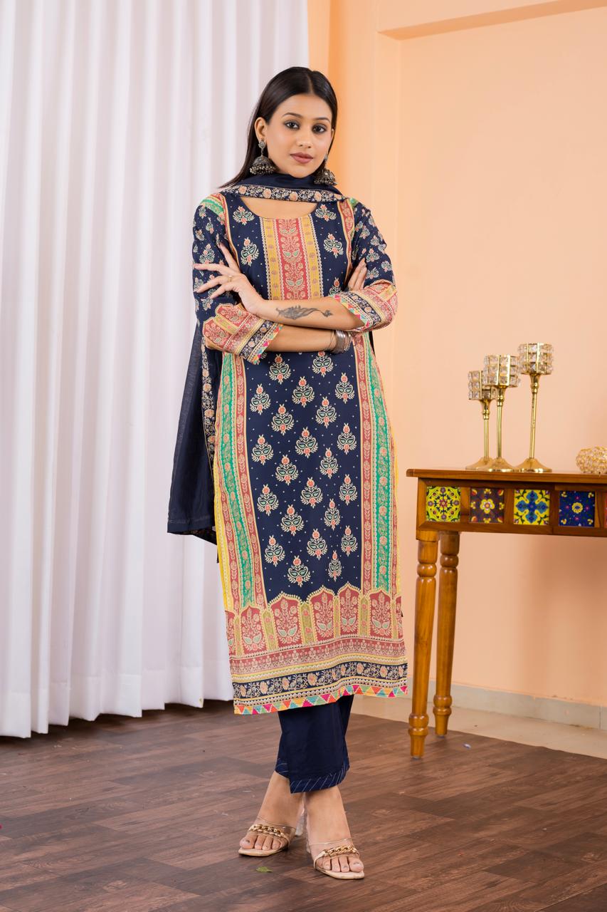 Summer Wear Maslin Cotton Suit For Daily Wear And Small Family function