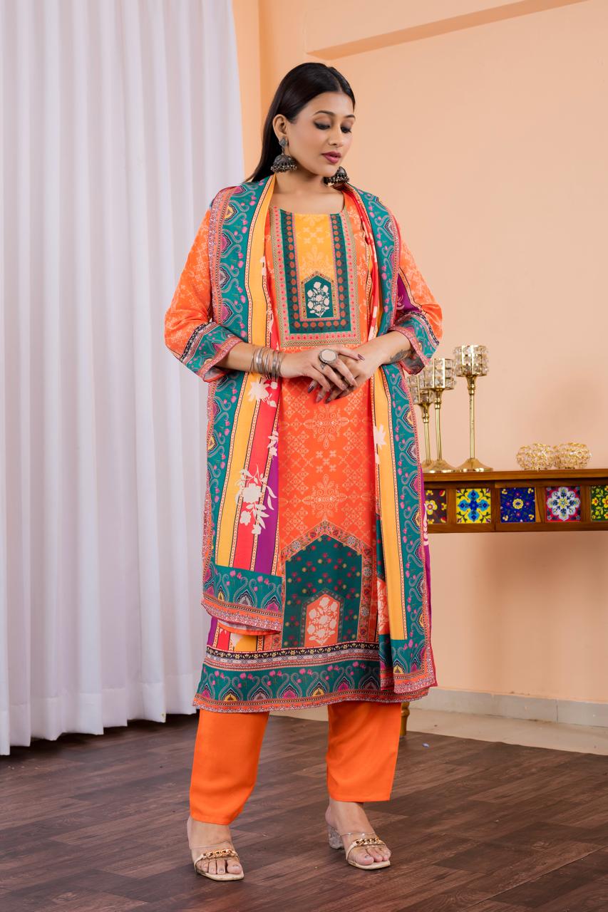 Summer Wear Maslin Cotton Suit For Daily Wear And Small Family function