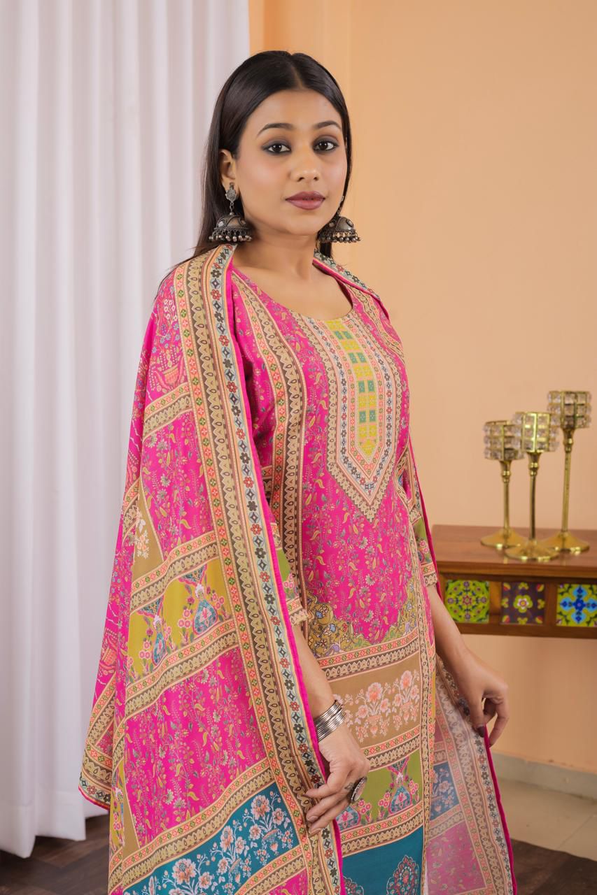 Summer Wear Maslin Cotton Suit For Daily Wear And Small Family function