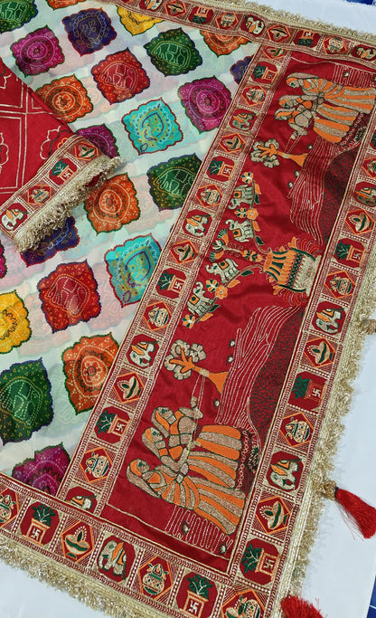 Bandhani Print Patola Saree