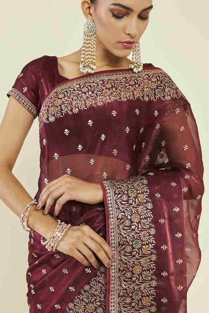 Beautiful Heavy Partywear Saree For Wedding Season