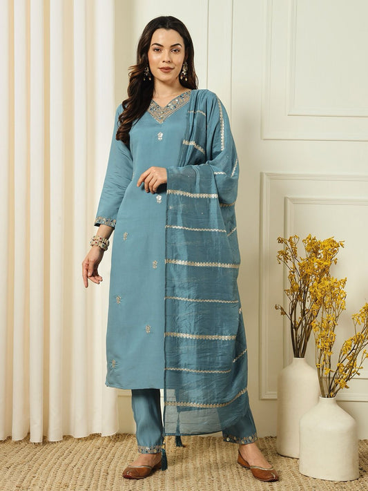 Light BLue Color Beautiful Summer Wear Dress