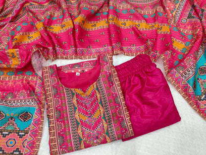 Pink Color Beautiful Daily Wear Suit