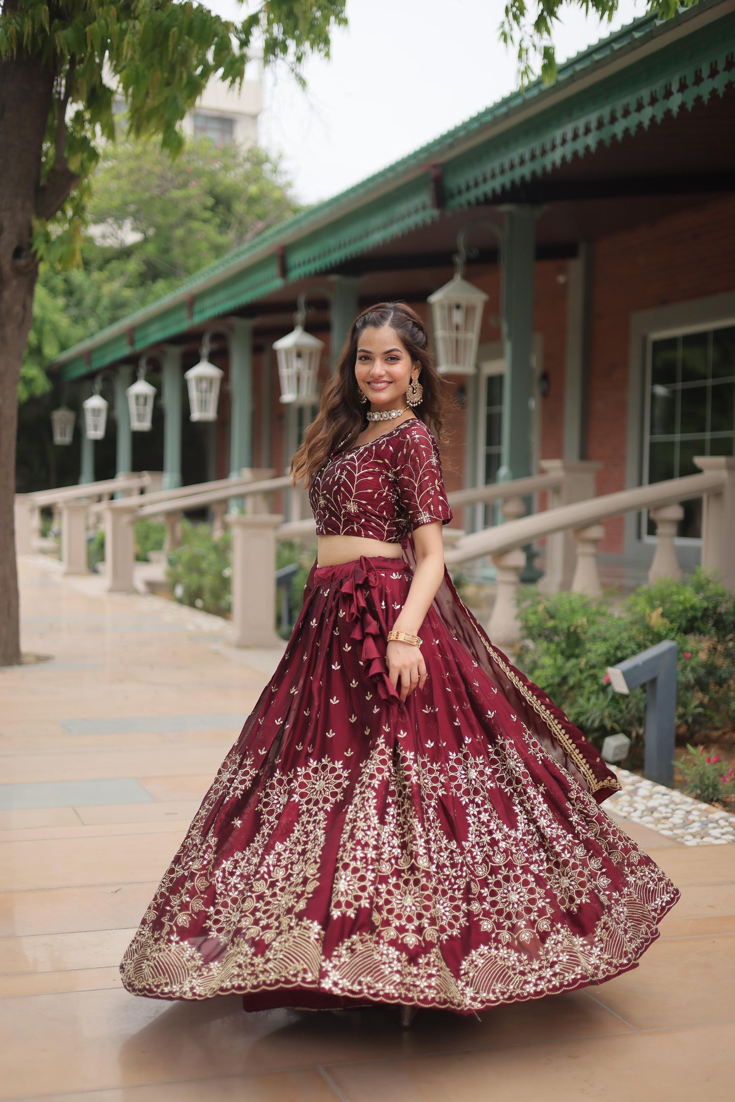 Rangoli Silk With Sequins And Thread Embroidered Work Lehenga Choli With Dupatta