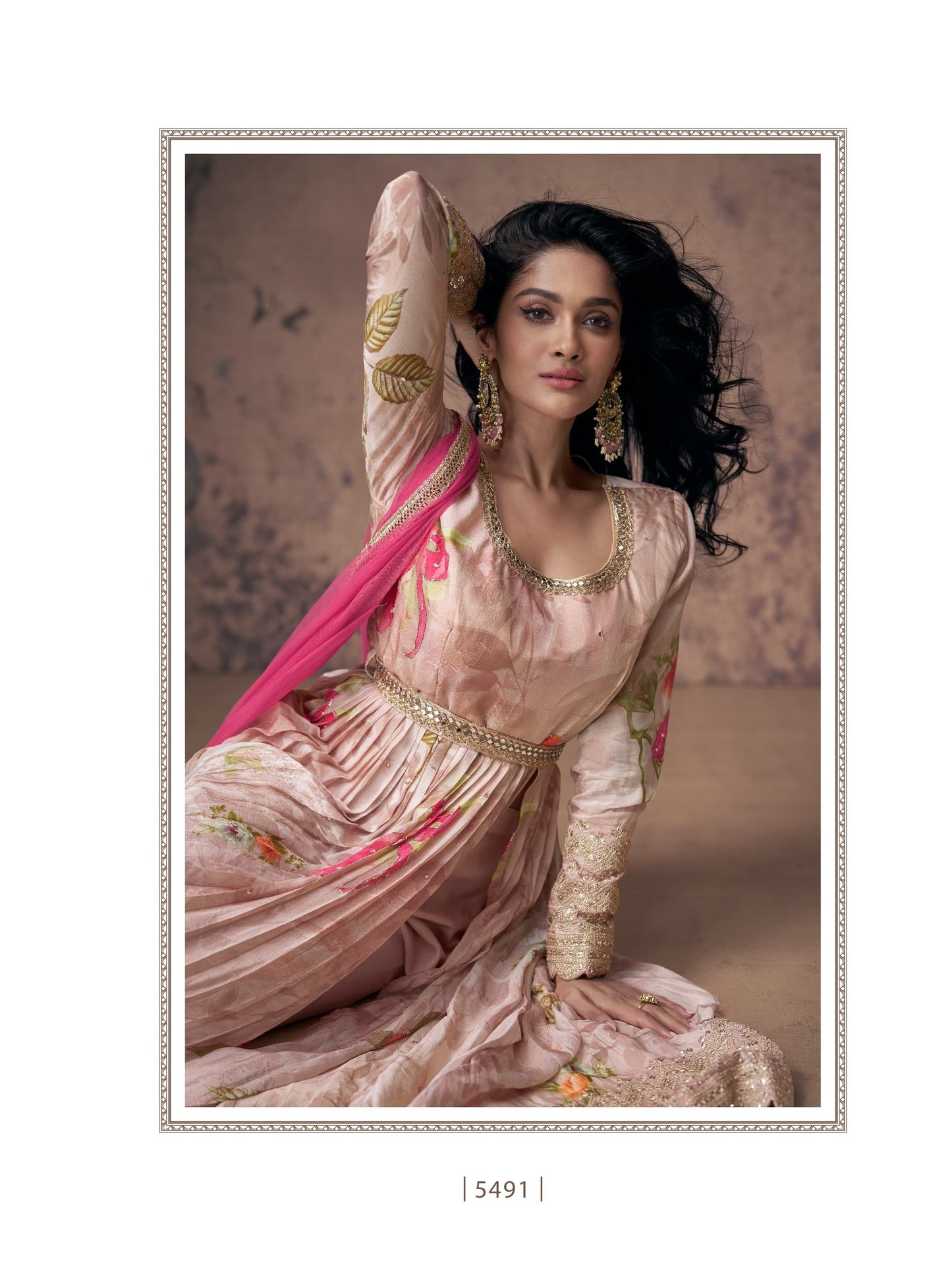 Beautiful Partywear Anarkali Gown In Georgette Fabric For upcoming Festival