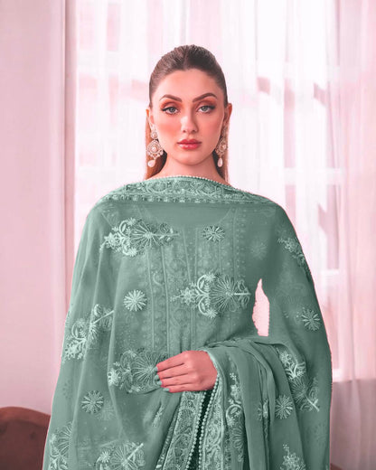 3 Piece Fancy Kurti With Plazzo And Beautiful Dupatta