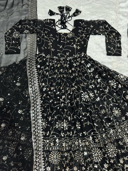 Anarkali Suit Is Luxury Clothing Considered To Be High Quality Made By Thread-Sequins Embroidery