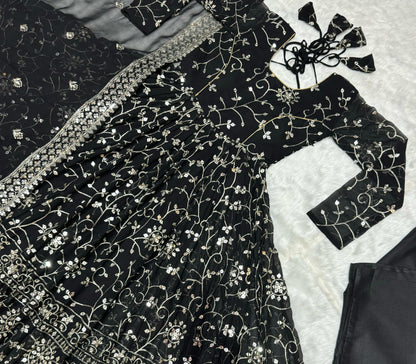 Anarkali Suit Is Luxury Clothing Considered To Be High Quality Made By Thread-Sequins Embroidery
