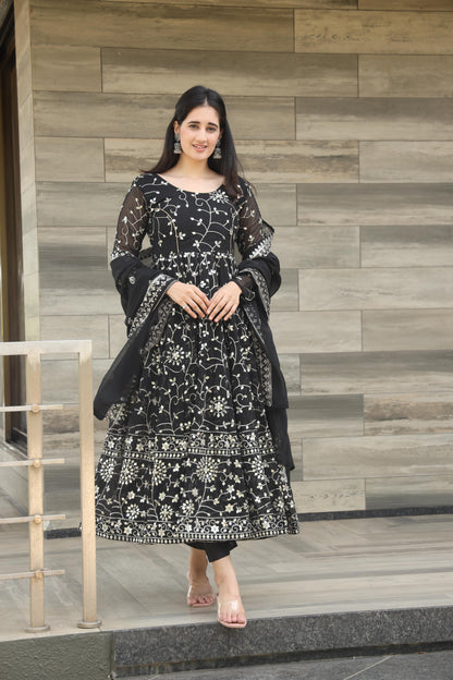 Anarkali Suit Is Luxury Clothing Considered To Be High Quality Made By Thread-Sequins Embroidery