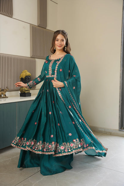 Designer Party Wear Look Sharara Dress