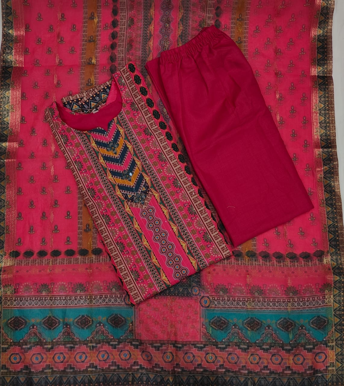 Pink Color Beautiful Daily Wear Suit