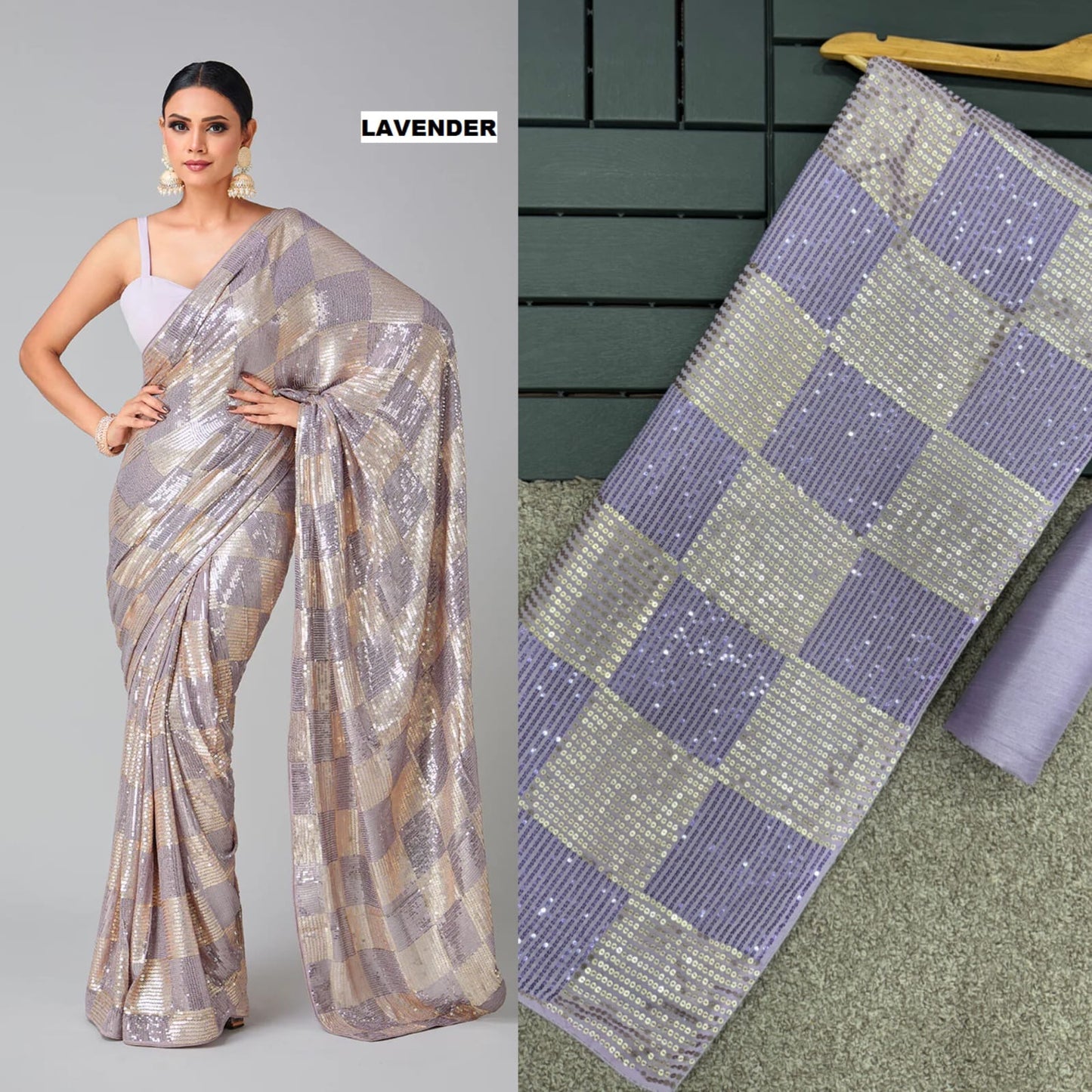 Purple Color Beautiful Partywear Saree In Georgette Fabric Buy It now