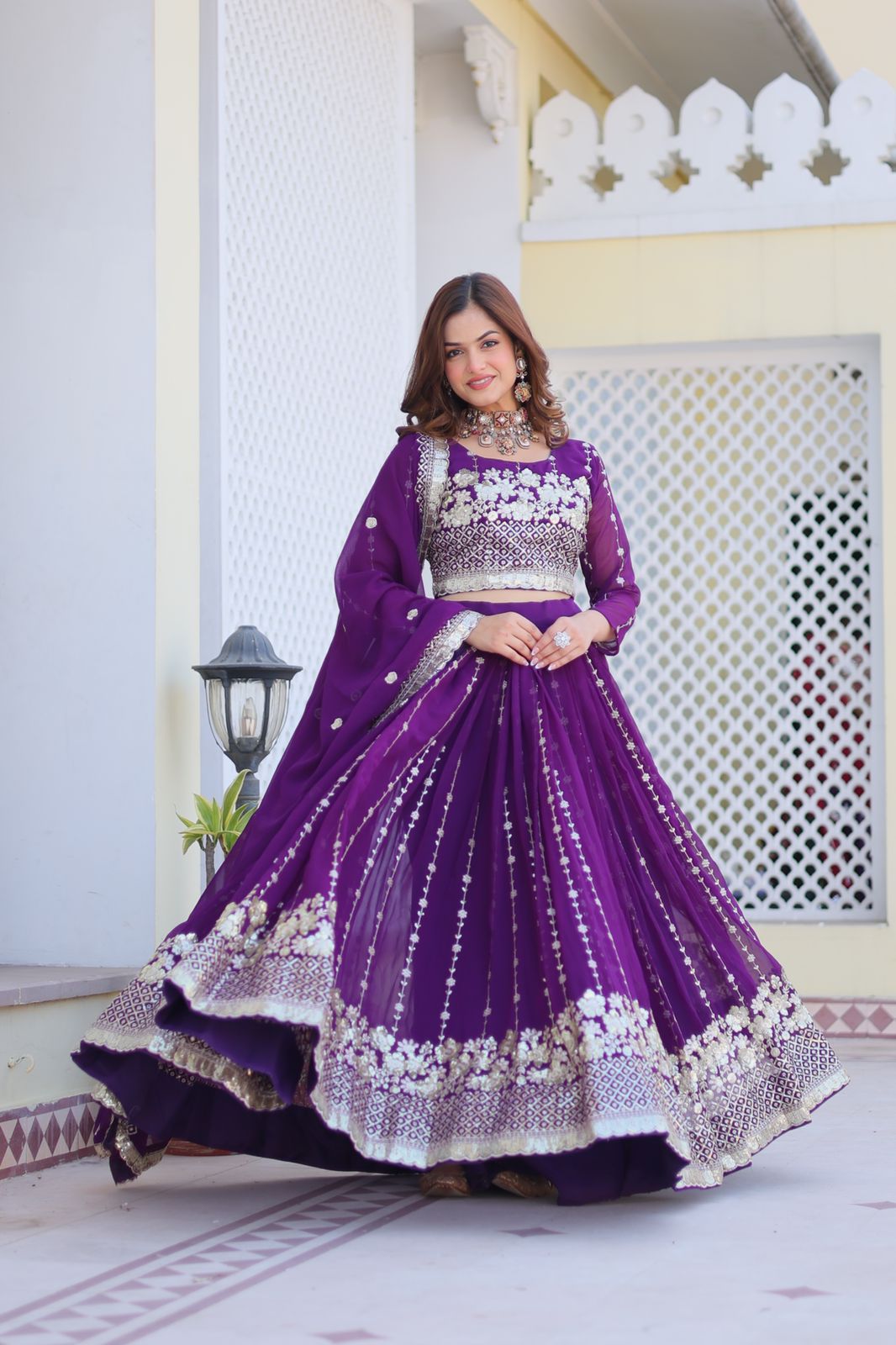 begani Color Beautiful wedding Lehenga Choli