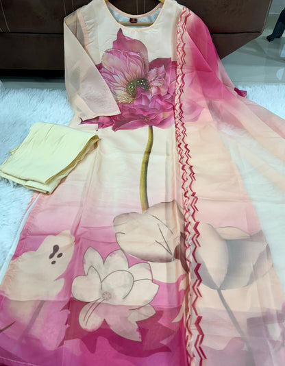 Beautiful Light Color Silk suit