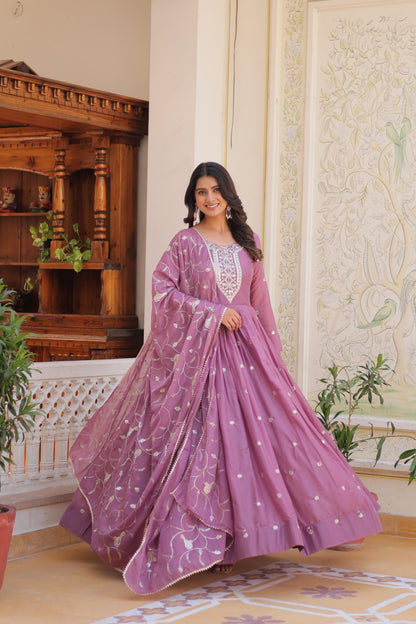 Festival Long Gown & Dupatta for partywear