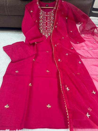 Pink Color Beautiful Summer Wear Dress