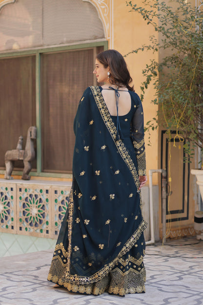 Designer Readymade Gown in  Georgette fabric