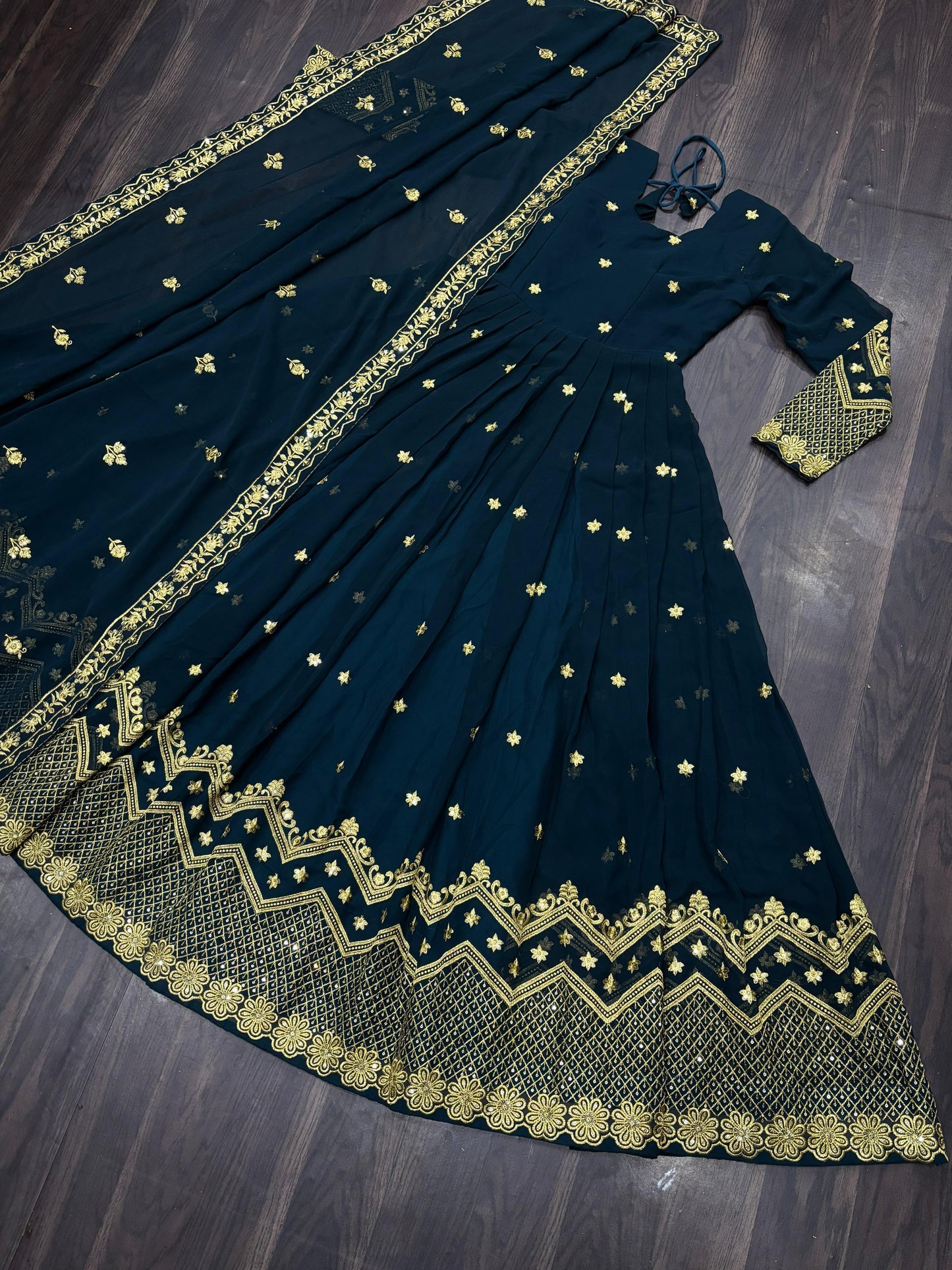 Designer Readymade Gown in  Georgette fabric