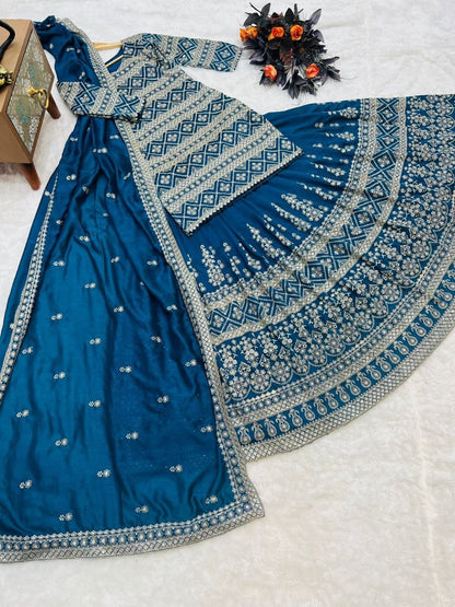 Beautiful Top Lehenga Partywear Suit Lehenga