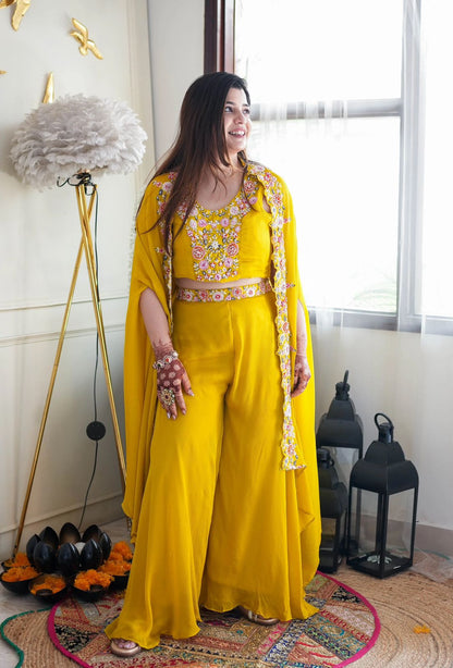 Presenting Party Wear Style For The Upcoming Season in yellow color