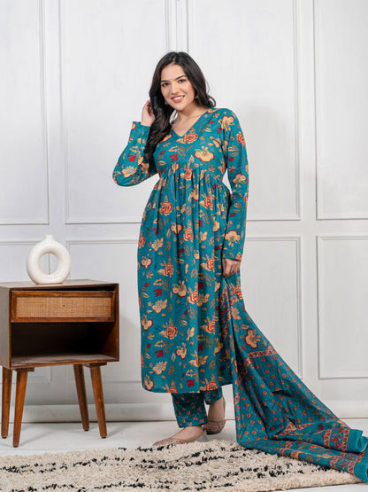 Summer Special Stay Cool & Stylish in cotton fabric in sky blue color