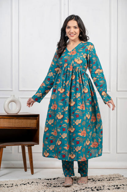 Summer Special Stay Cool & Stylish in cotton fabric in sky blue color