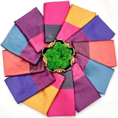 Rani Pink Color Beautiful Banarasi Silk Saree