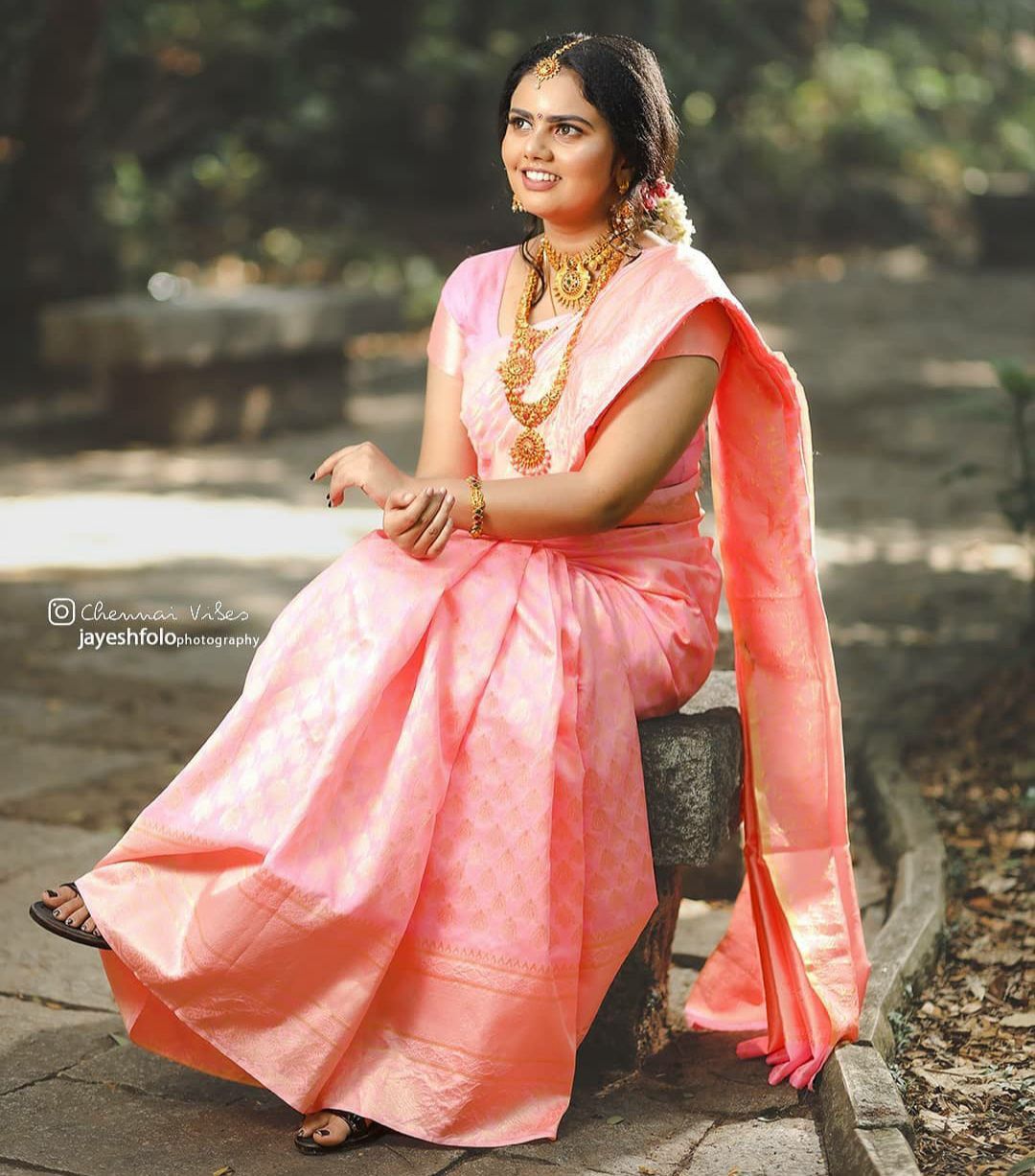 Pink Color Beautiful Banarasi Silk Saree
