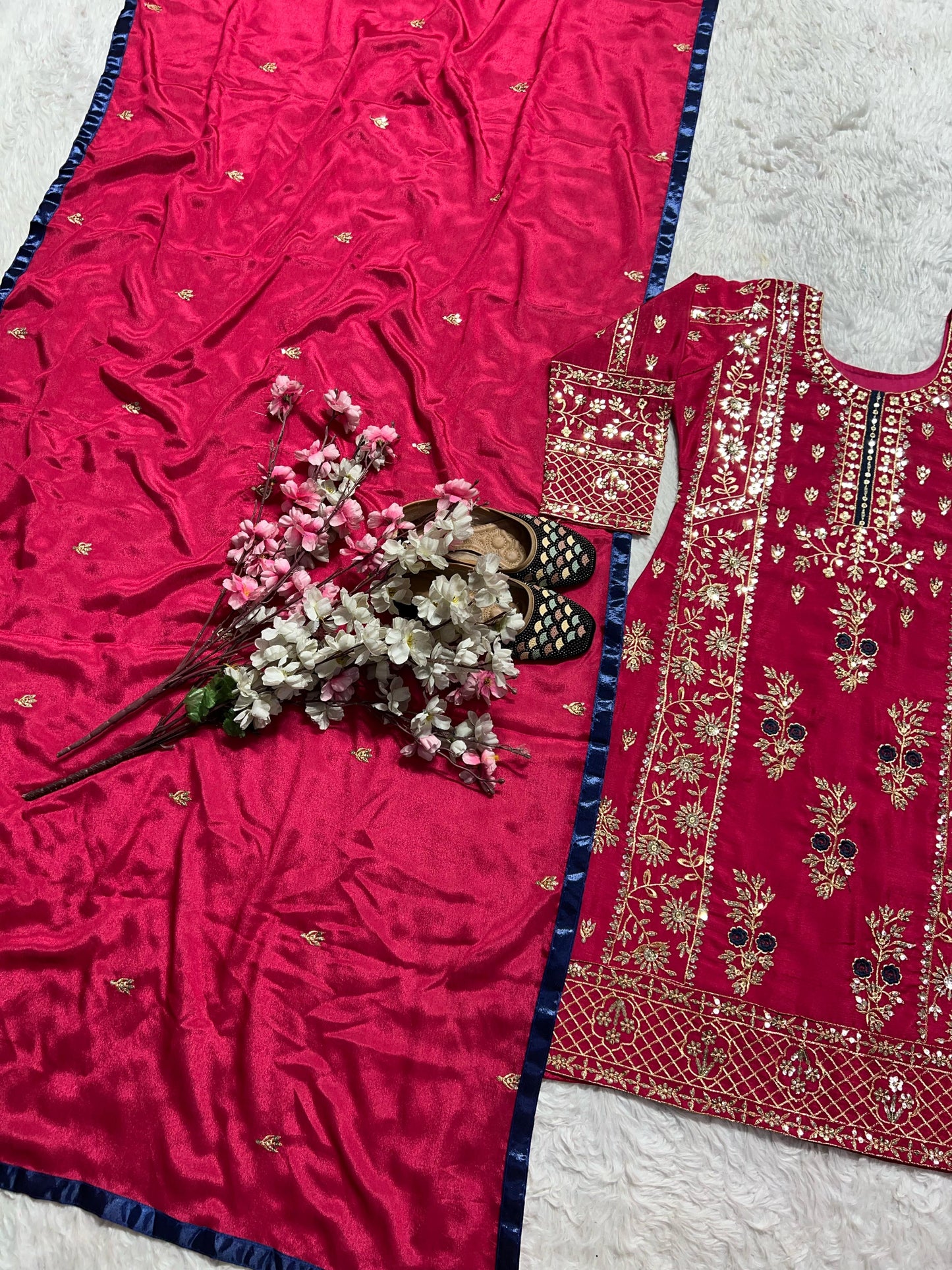 Red Color Beautiful Partywear Dress For Wedding Function