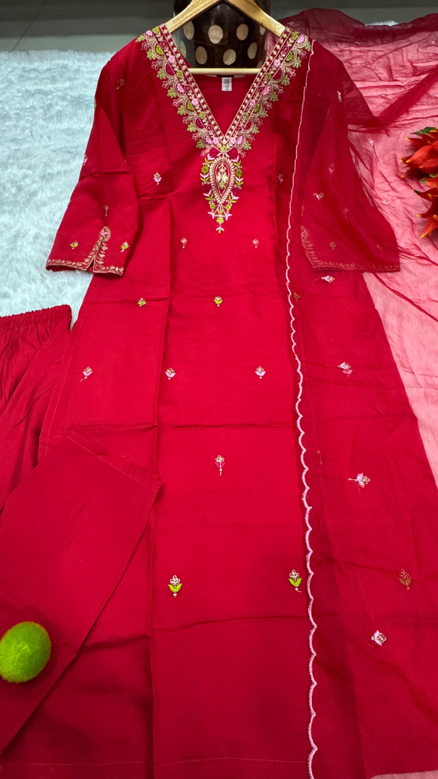 Pink Color Beautiful Summer Wear Dress in Roman Silk Fabric