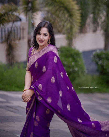 Daily Wear Silk Saree with unstich blouse