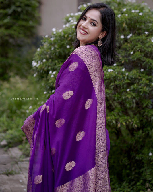 Daily Wear Silk Saree with unstich blouse