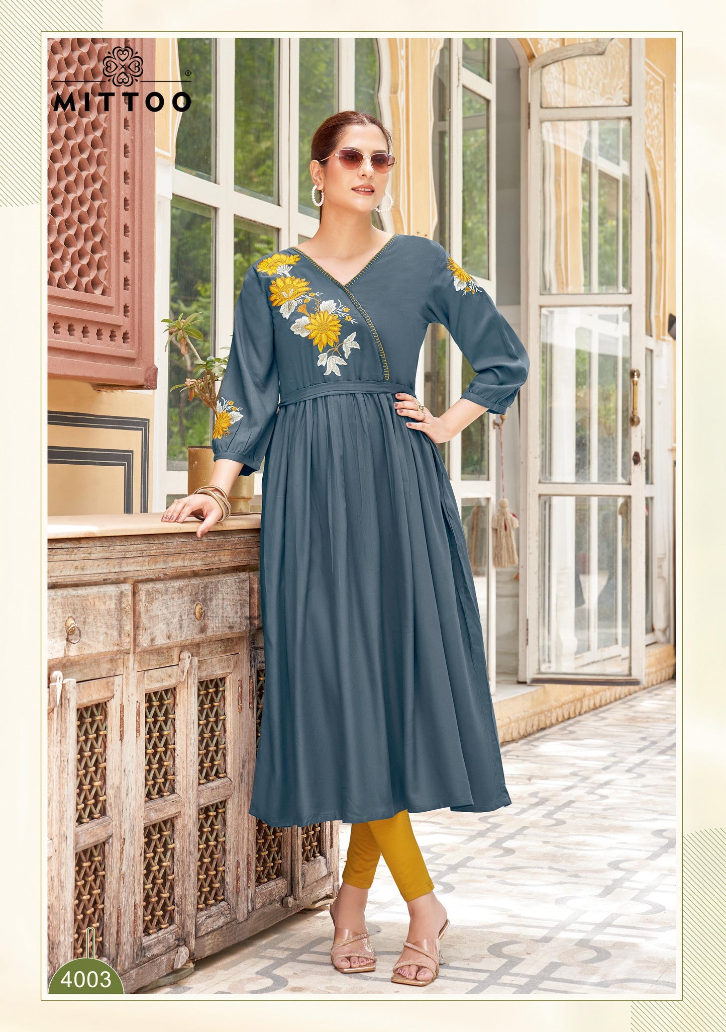 mittoo nora 4001 to 4006 series kurti set to set only