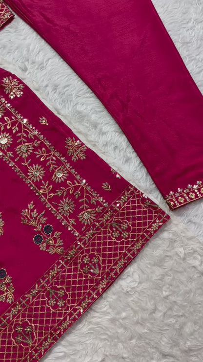 Red Color Beautiful Partywear Dress For Wedding Function